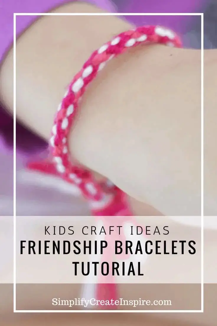 Friendship Bracelet with wool thread