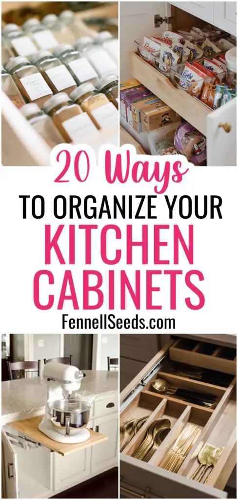 20 Genius Ways To Organize Your Kitchen Cabinets