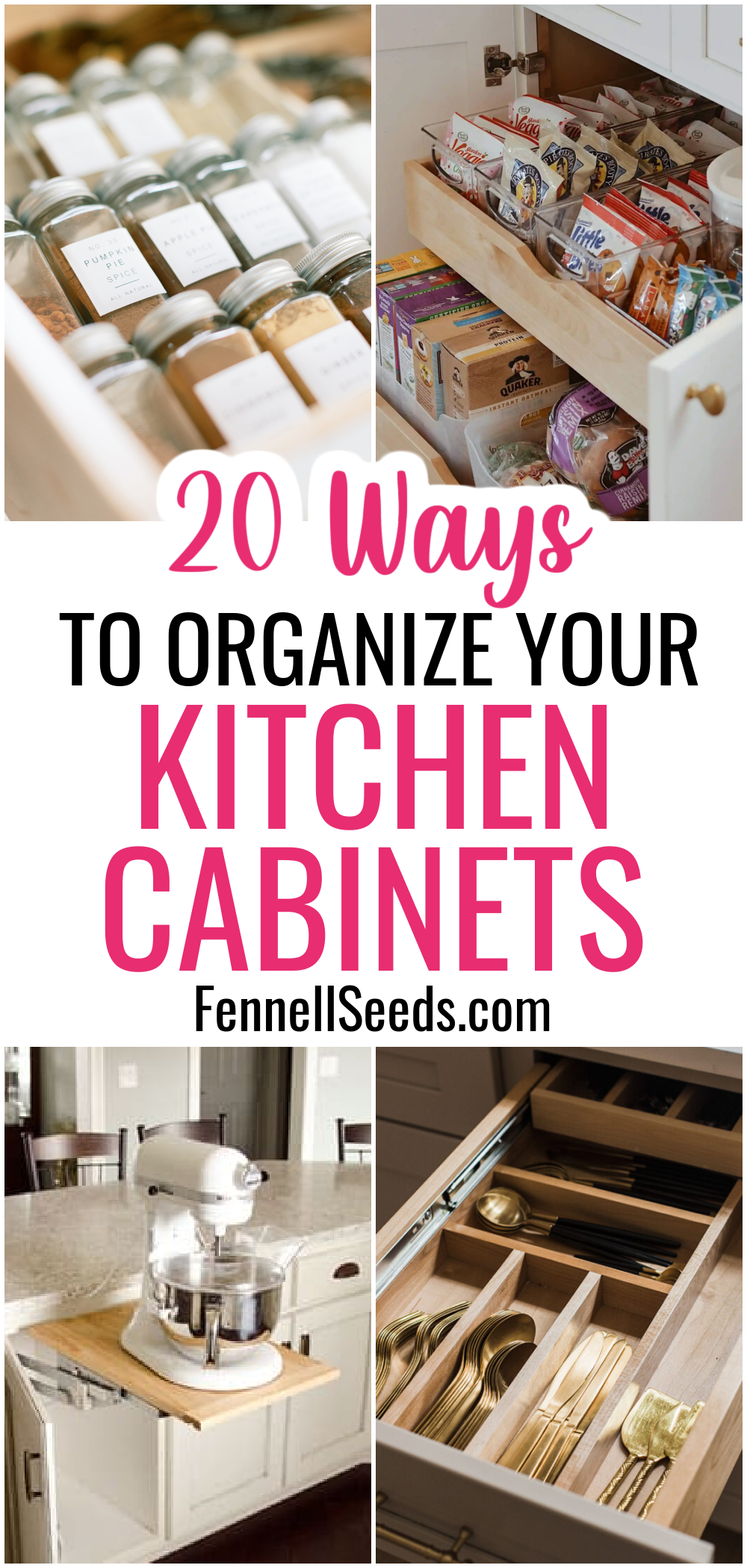 Kitchen Organization: How to Organize Your Kitchen Drawers - The Pink Dream