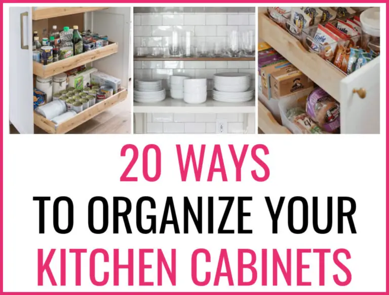 20 Genius Ways To Organize Your Kitchen Cabinets