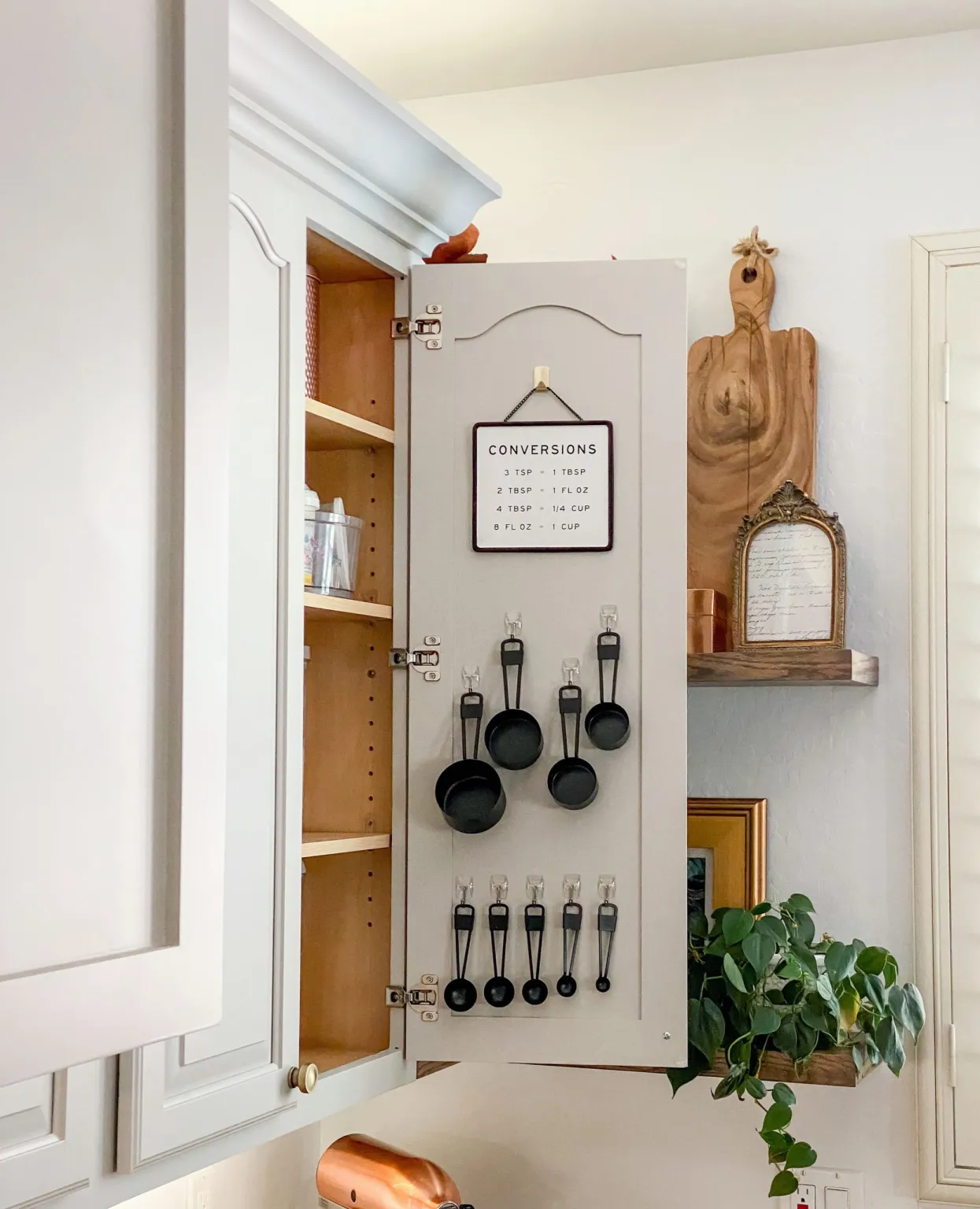 Measuring Cup Cabinet Organization