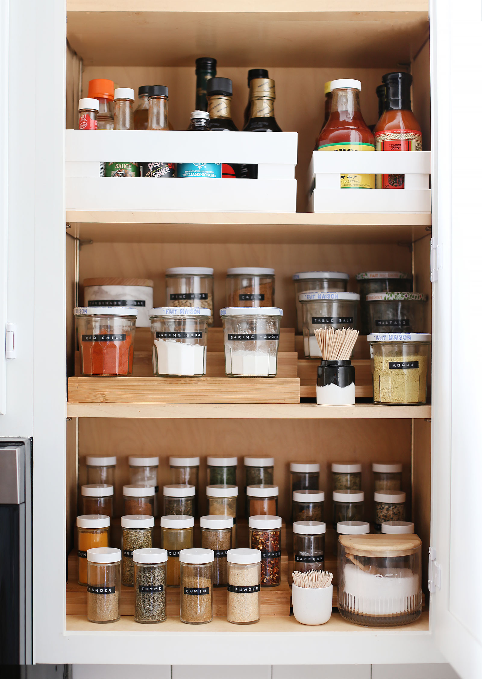 Spice Cabinet Organization