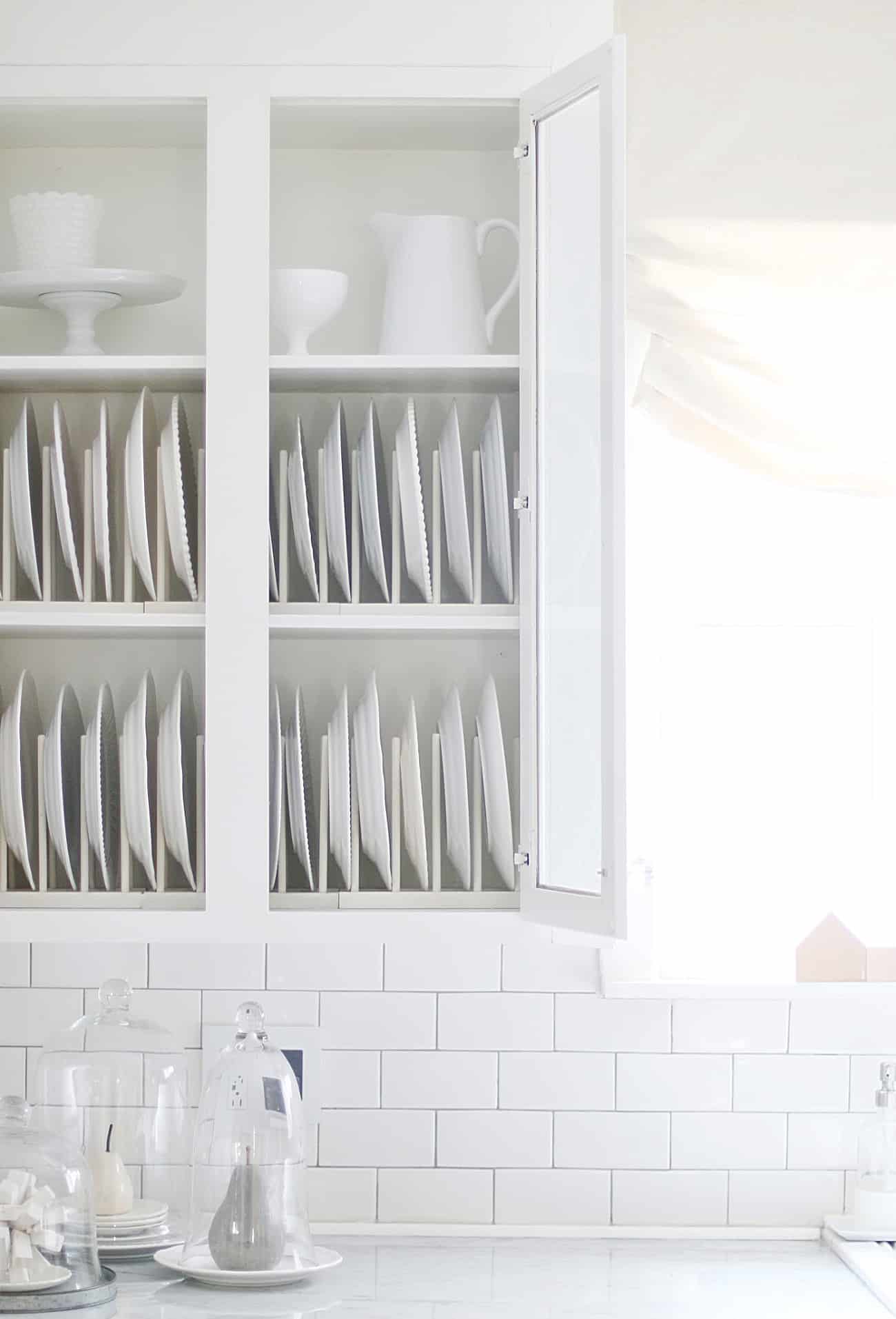 kitchen cabinet organization plates