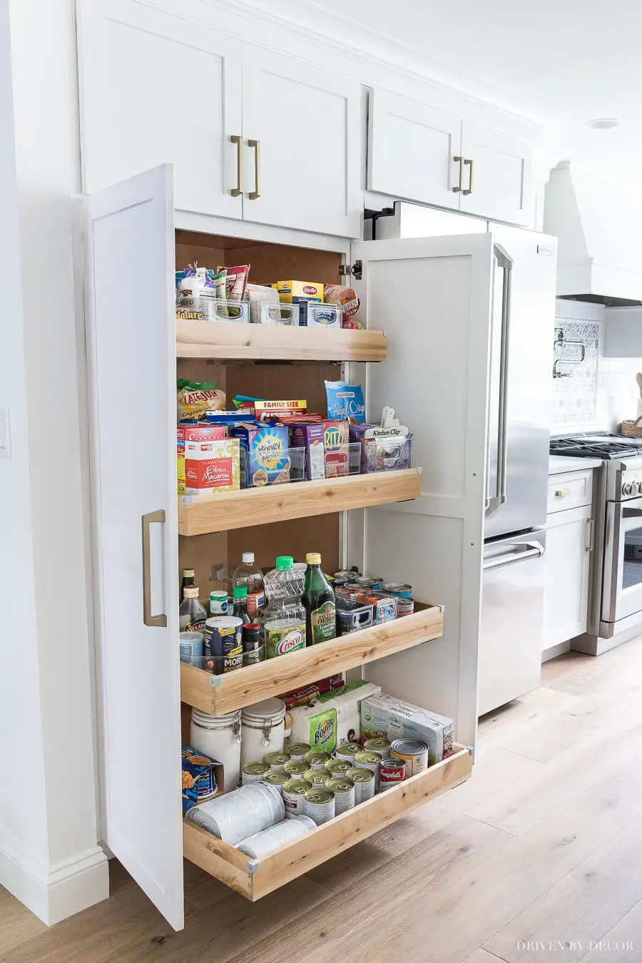 kitchen cabinet pantry storage organization roll out trays